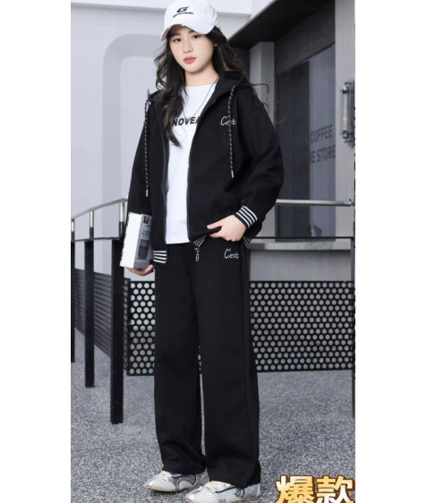 8858 A чорн Костюм дитячий 140-180 по 5