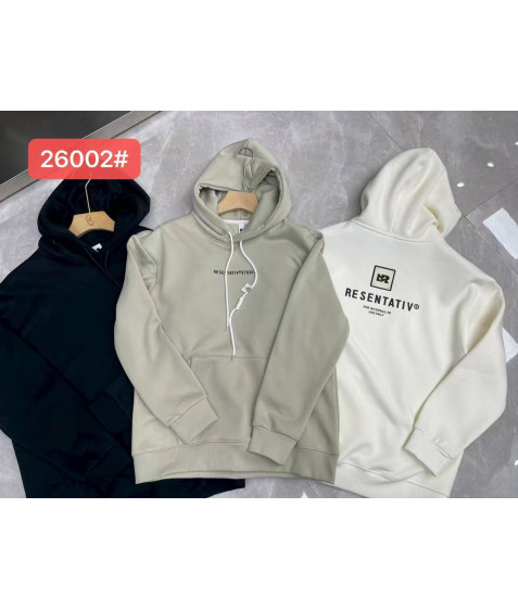 26002 олива. Худі доросле ФЛІС XL-4XL по 4