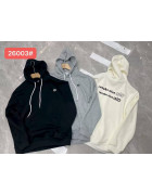 26003 сір. Худі доросле ФЛІС XL-4XL по 4