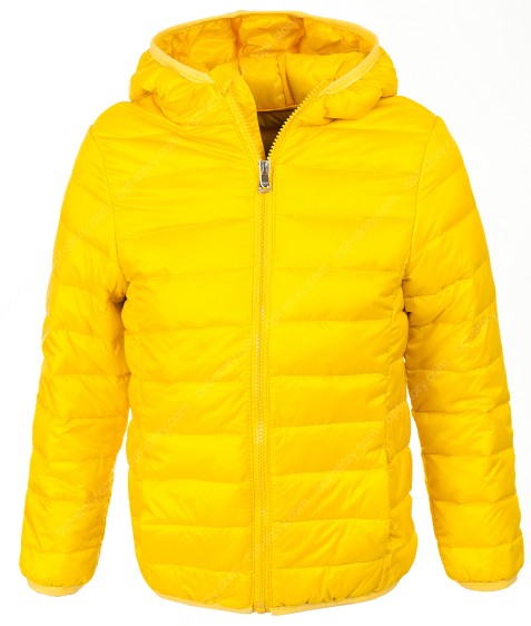 31701 жовтий Куртка дівчинка біопух 110-150 по 5шт