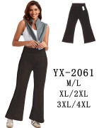 YX-2061 MIX Штани жіночі M/L,XL/2XL,3XL/4XL по 9