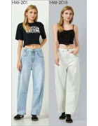 HW-201B біл Джинси жіночі XS-XL по 5