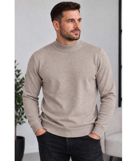 19009-12 бежево-сірий Світер дорослий 2XL-5XL по 4