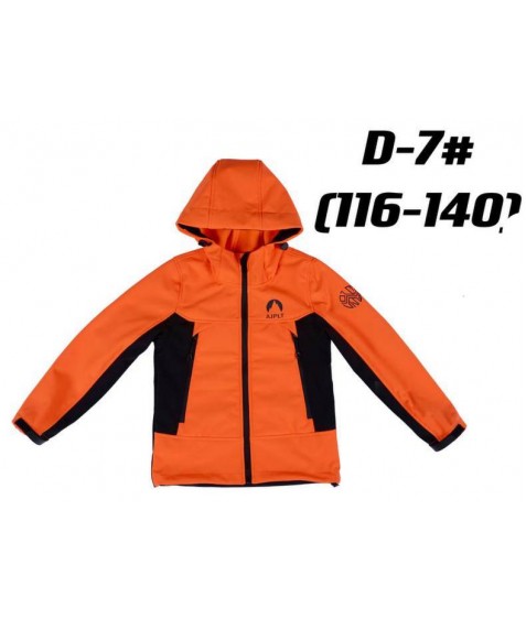 D-7# помаранч. Куртка ТЕРМО хлопчик 116-140 по 5