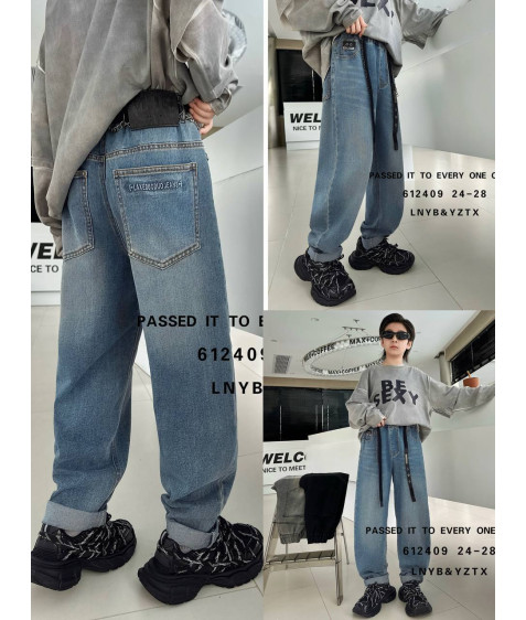 612409 син Джинси дитячі 24-28 по 5