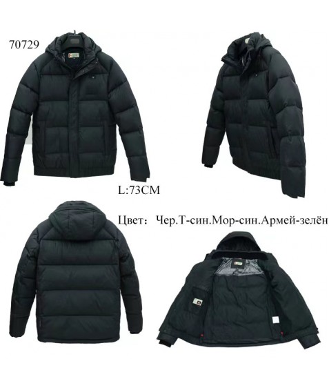 70729 черный Куртка мужская Talifeck 48-56  по5