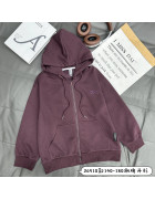 26910# фіолет. Зіп-худі дитяче 140-180 по 5