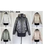 B8360-51 пудра.Куртка жіноча S-2XL по 5