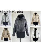 B8362-12 беж.Куртка жіноча S-2XL по 5