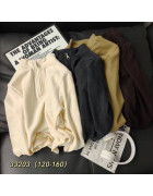 33203 молоко. Реглан Half-zip плюш дитячий 120-160 по 5