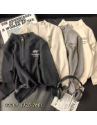 33207 чорн. Реглан Half-zip плюш дитячий 120-160 по 5