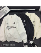82066 біл. Реглан Half-zip плюш дитячий 120-160 по 5