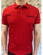 DJ2885 червоний Поло чоловіче M-2XL по 4