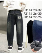 F211# чорн Джинси дитячі ФЛІС 26-30 по 5