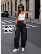 KW581-2 чорн. Джинси жіночі XS-XL по 5