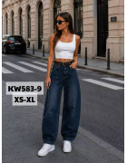 KW583-9 син. Джинси жіночі XS-XL по 5