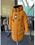 809#83 поморанч Куртка жіноча зима Calores S-3XL (95см)  по 6шт