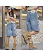 2642 син Шорти дитячі 110-150 по 5