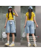 2637 син Шорти дитячі 110-150 по 5