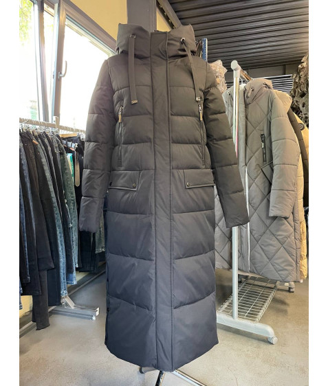 820#1 чорн. Куртка жіноча зима Calores S-3XL (115см) по 6шт