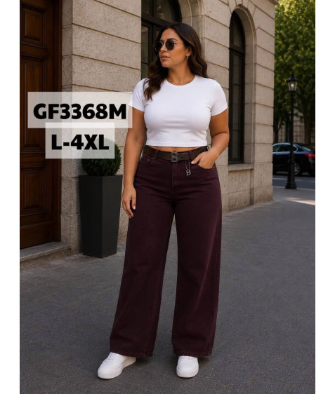 GF3368M бордо Джинси жіночі L-4XL по 5