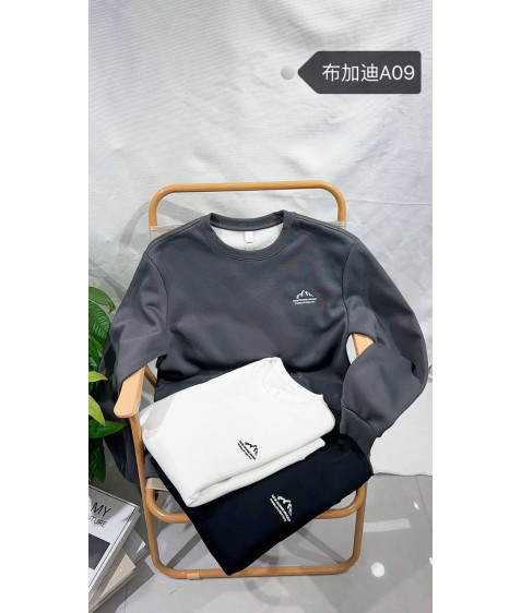 A09 чорн Світшот дорослий ФЛІС XL-4XL по 4