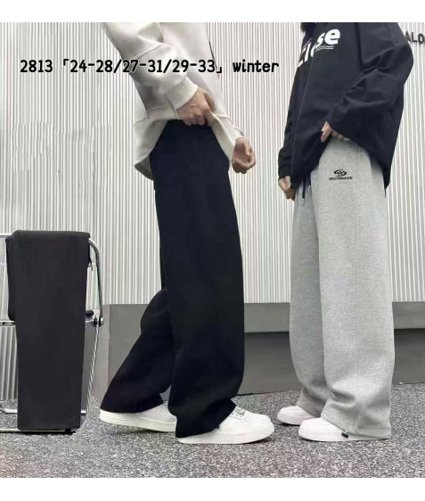 2813-1 т.син. Сп. штани дитяча ФЛІС 29-33 по 5