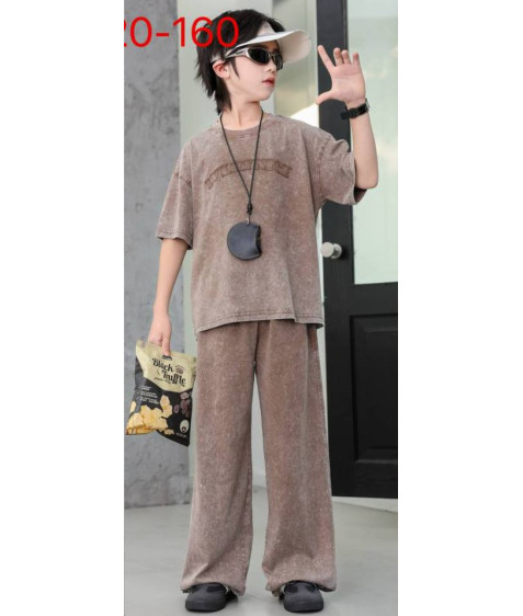 268029 беж. Костюм дитячий 120-160 по 5