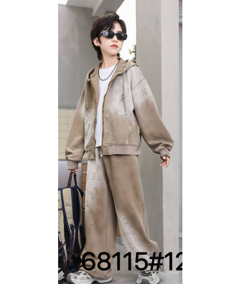 68115# беж. Костюм дитячий 120-160 по 5