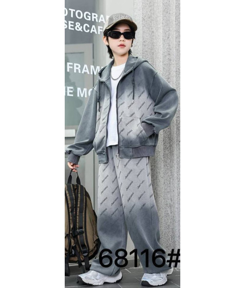 68116# сір. Костюм дитячий 120-160 по 5