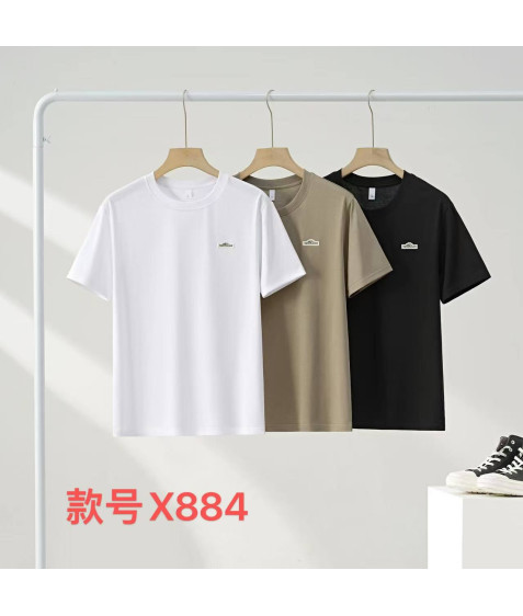 X884 чорн Футболка чоловіча 48-56 по 5