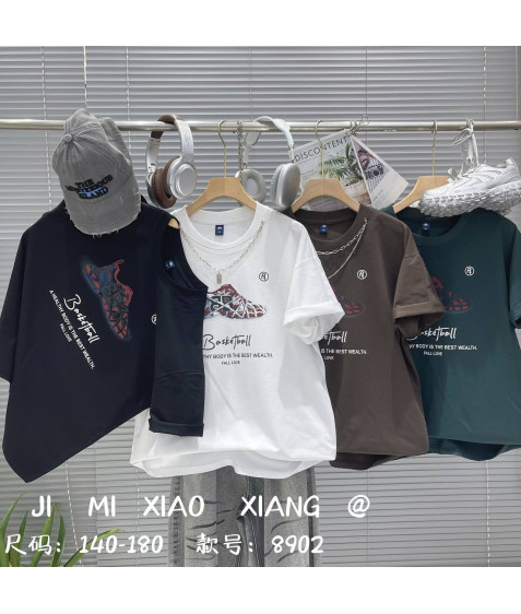 8902 зелен Футболка дитяча 140-180 по 5