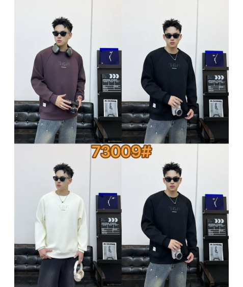 73009 чорн. Світшот дорослий ФЛІС XL-4XL по 4