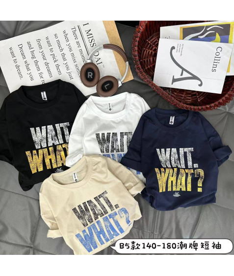 B5 чорн Футболка дитяча 140-180 по 5