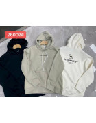 26002 чорн. Худі доросле ФЛІС XL-4XL по 4