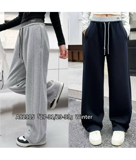 A82915 чорн. Сп. штани дитяча ФЛІС 27-31 по 5