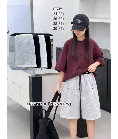 KD27202-1 сір. Шорти дитячі 30-34 по 5