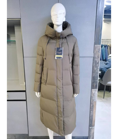 24012#55 корич.Куртка жіноча Caroles XL-6XL по 6