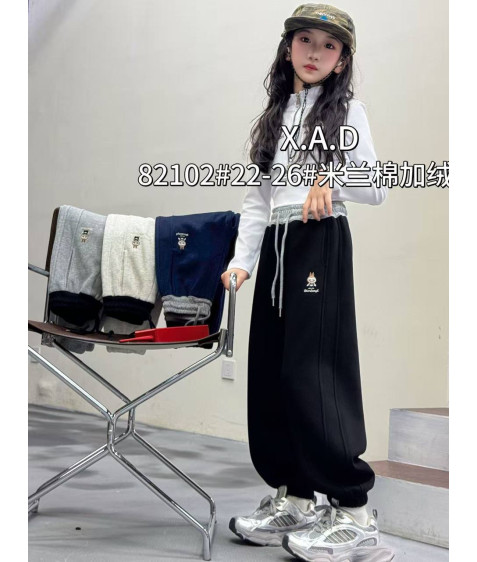 82102 чорн. Сп. штани дитячі ФЛІС 22-26 по 5