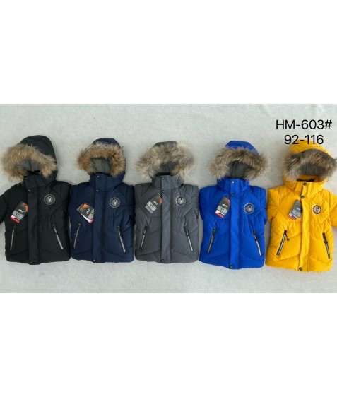 HM-603 черный Куртка мальчик 92-116 по 5