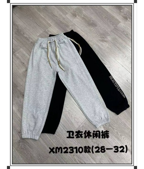 XM2310 чорний Спорт штани дівчинка 28-32 по 5