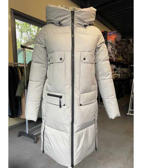 808#26 олива Куртка жіноча зима Calores S-3XL (90 см) по 6шт