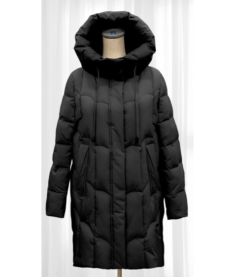 306#1 чорн. Куртка жіноча CAROLES 46-56 по 6