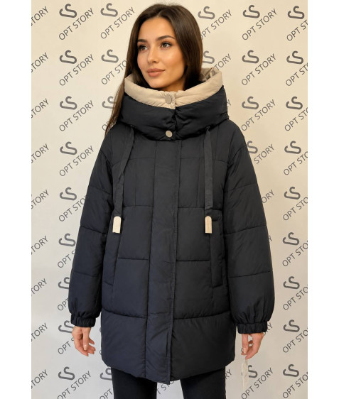 D648CW#W701 чорн. Куртка жіноча S-XL по 4