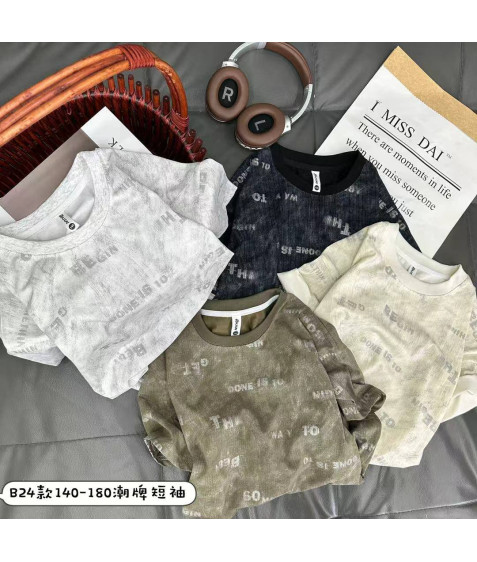 B24 крем Футболка дитяча 140-180 по 5