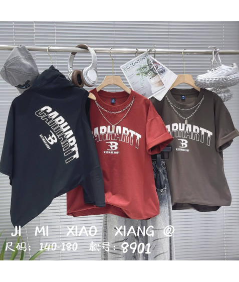 8901 чорн Футболка дитяча 140-180 по 5