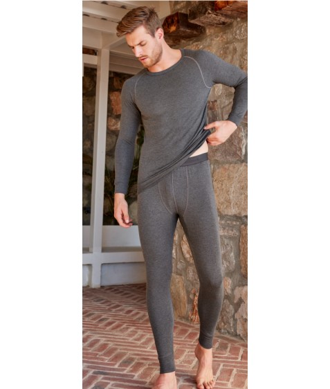 755-3XL-S чорн. Термобілизна чоловіча (низ)(62% поліестер,32%віскоза,6% еластан) по 1