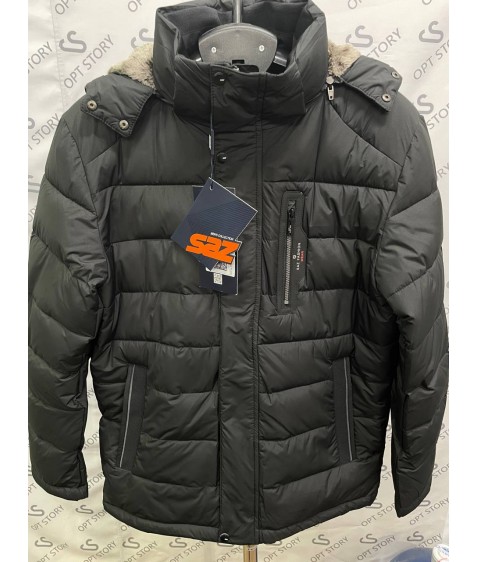 HM8115 #670 черный Куртка мужская SAZ (48-58) по 6 