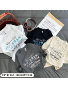 B37 чорн Футболка дитяча 140-180 по 5