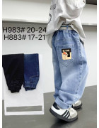 H983#2026 св.син. Джинси дитячі 20-24 по 5